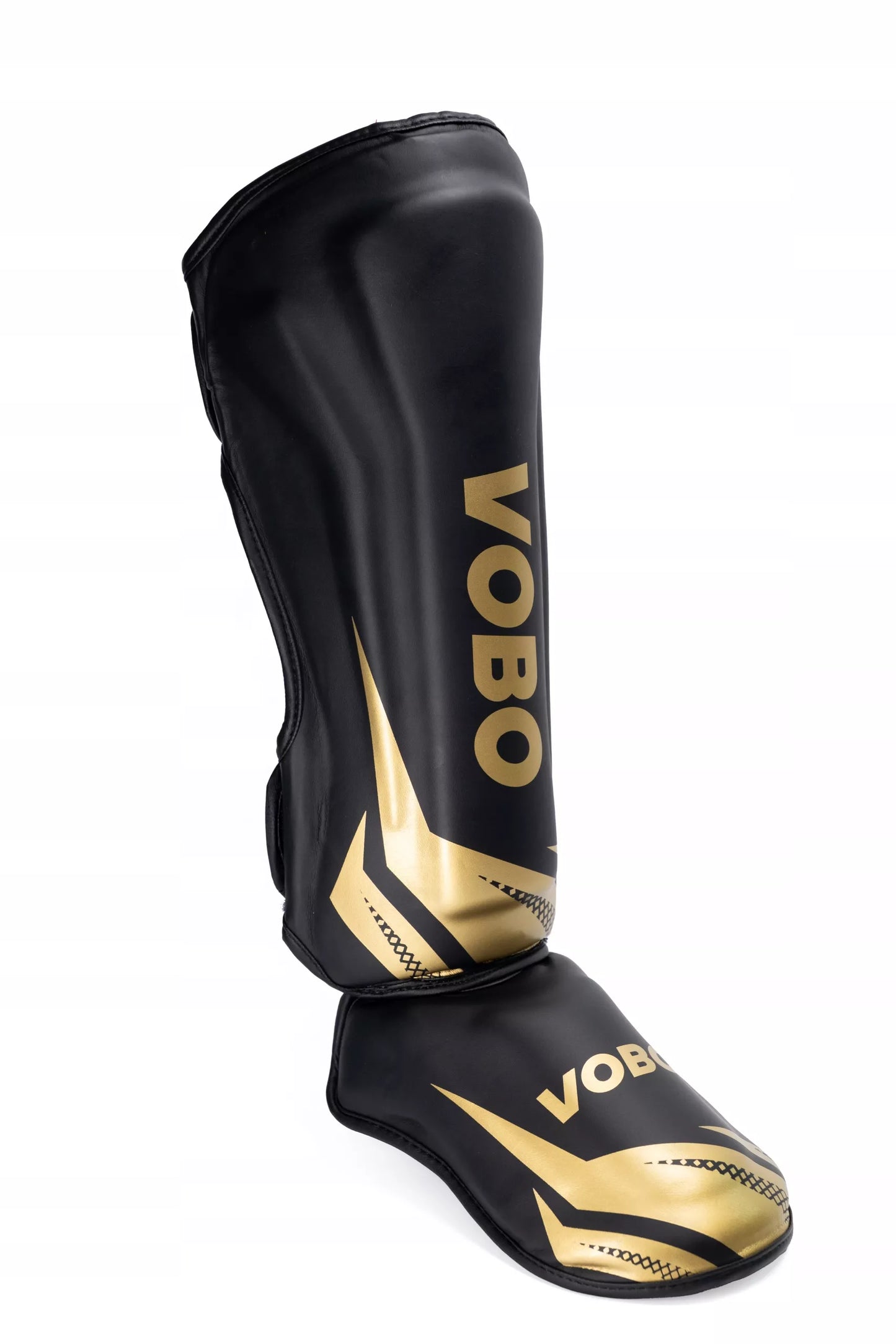 VOBO blauzdų ir pėdų apsaugos MMA K1 Kickboxing – aukso-juoda M