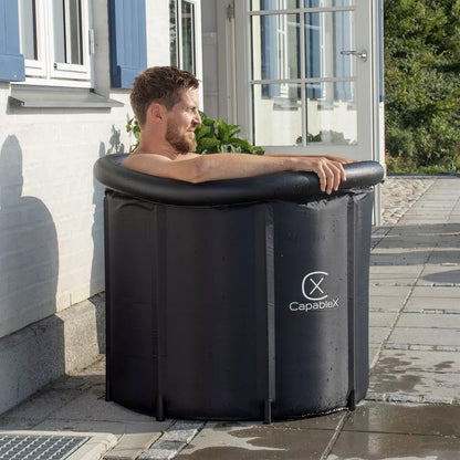 BALIA BANIA vandens vonia ledinė statinė CAPABLEX 420L dangtis 420L