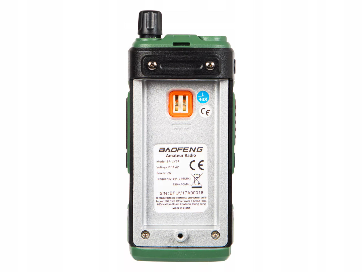 TRUMASIS RADIOTELEFONAS 2x WALKIE TALKIE BAOFENG UV-17 DIDELIO VEIKIMO NUOTOLIO