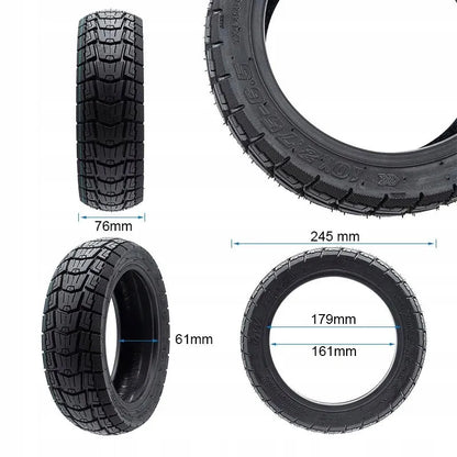 Bebėtė bekelės padanga 10x2.75-6.5, skirta Kukirin G2 / G2 Master paspirtukams