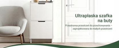 Bėgių batų spintelė organizatorius drabužinei ir prieškambariui 19 cm FSR151-W