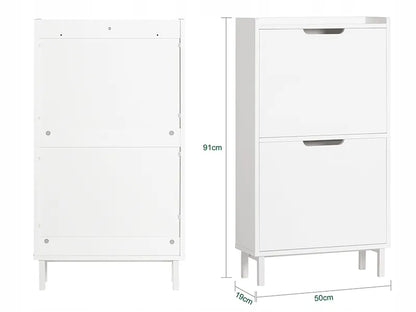 Bėgių batų spintelė organizatorius drabužinei ir prieškambariui 19 cm FSR151-W