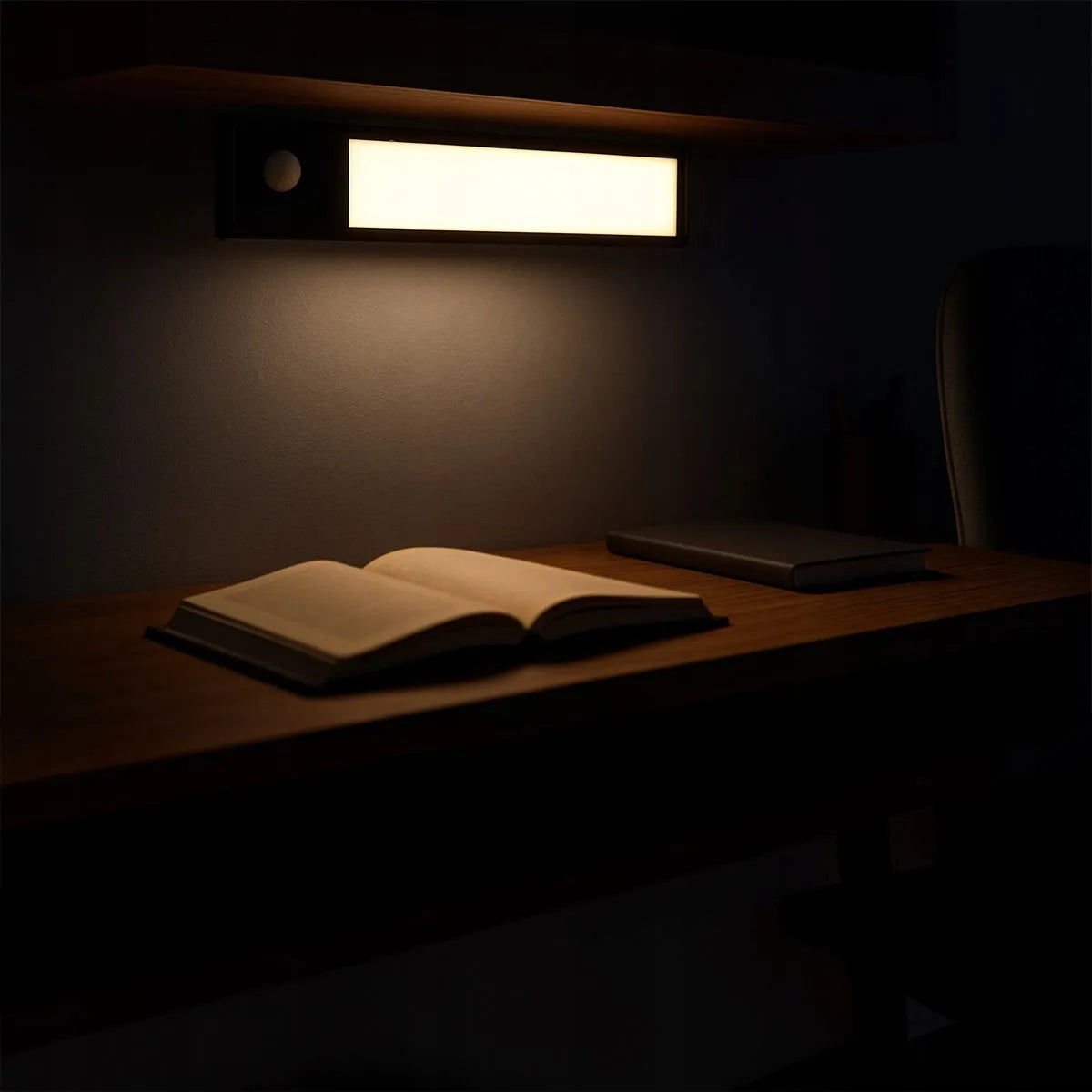 Belaidė LED lemputė 20 cm, baldinė juosta su USB, magnetu ir judesio jutikliu Spacetronik