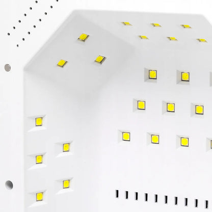 Belaidė UV LED nagų lempa su veidrodiniu dugnu 72W