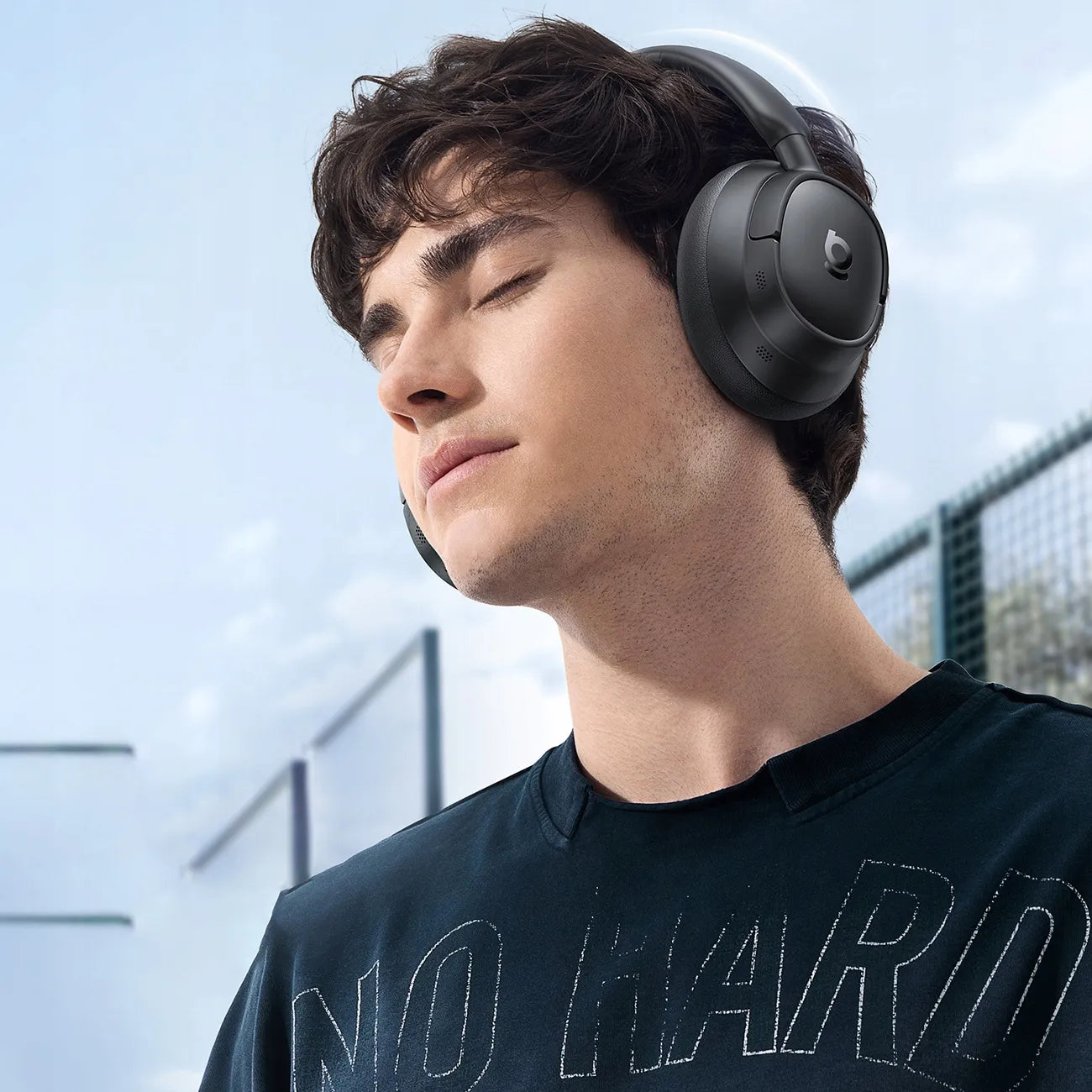 Belaidės ausinės ant ausų Baseus Bass BH1 NC ANC SuperBass Bluetooth