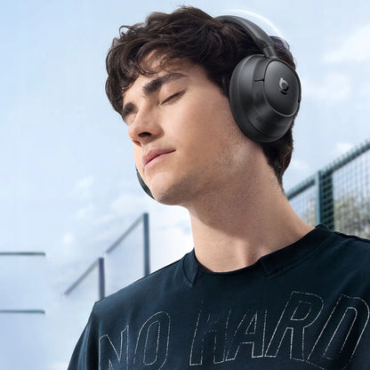 Belaidės ausinės ant ausų Baseus Bass BH1 NC ANC SuperBass Bluetooth