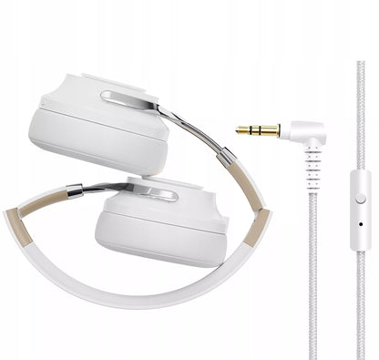Belaidės ausinės ant ausų „FEEGAR AlphaBeat ANC 65H“, baltos, „Bluetooth 5.4“