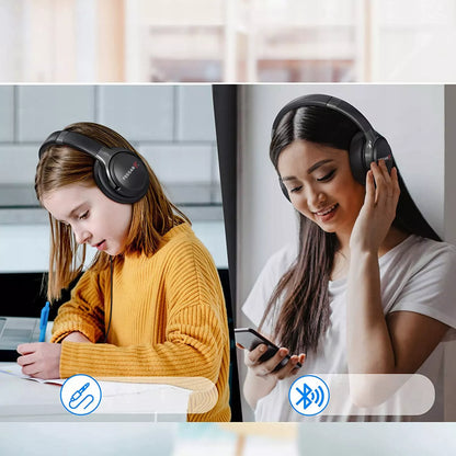 Belaidės ausinės FEEGAR Mello ant ausų 65 val. Bluetooth 5.3 mikrofonas 6EQ