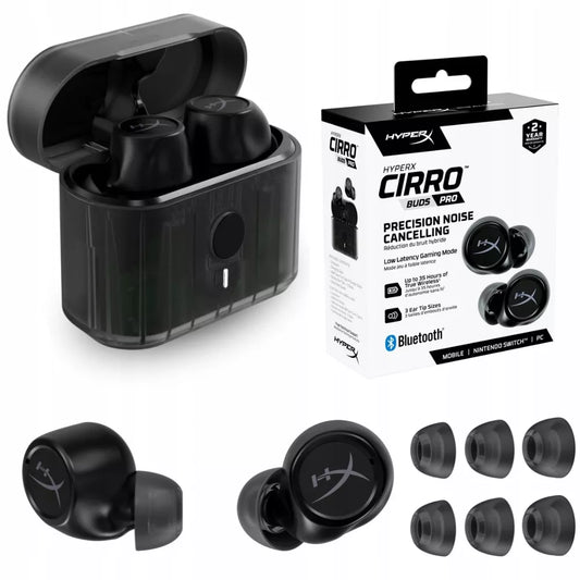 Belaidės ausinės HyperX Cirro Buds Pro juodos