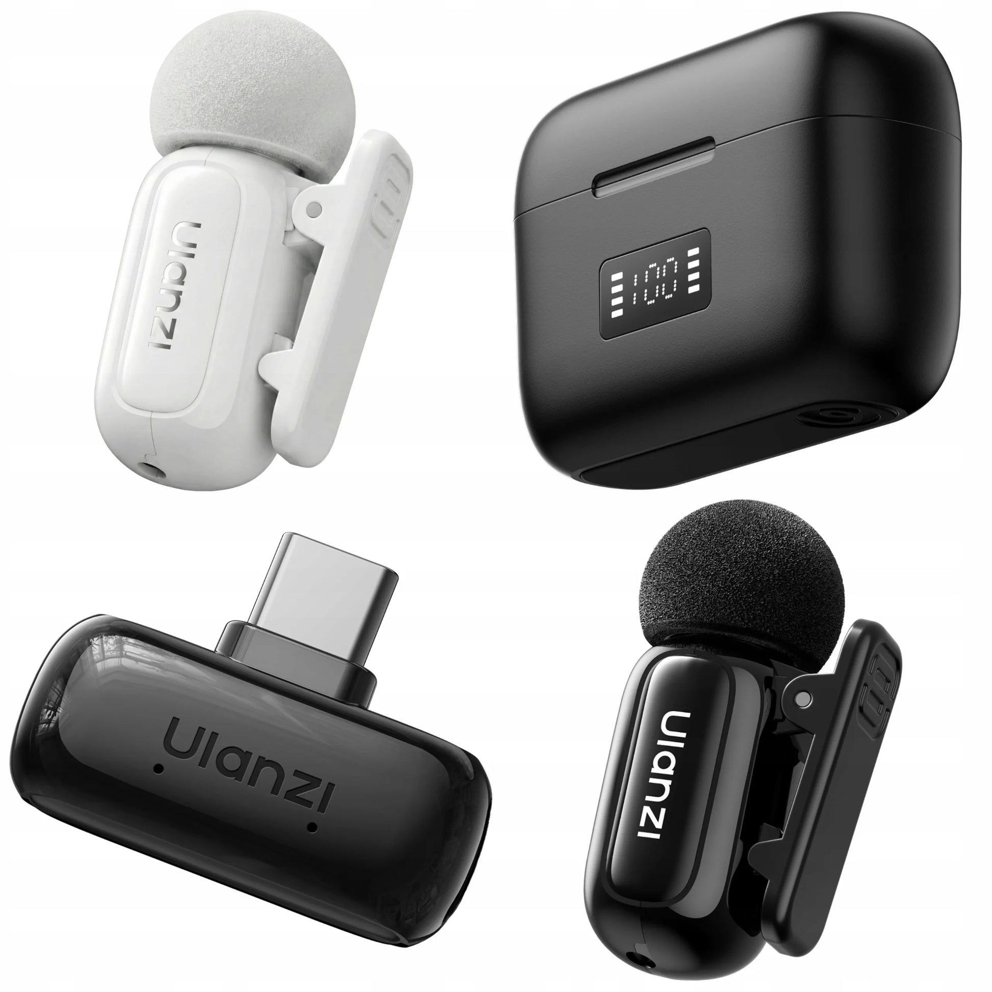 Belaidis atlapo mikrofonas Ulanzi A200 USB-C, skirtas Android ir iOS telefonams