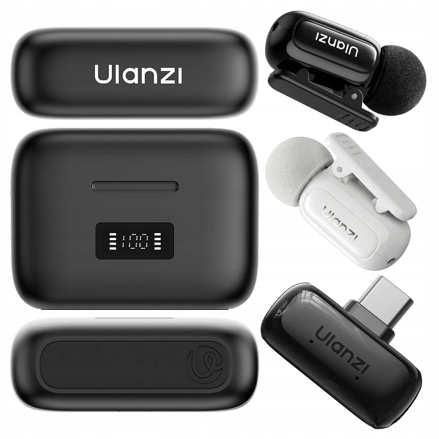 Belaidis atlapo mikrofonas Ulanzi A200 USB-C, skirtas Android ir iOS telefonams