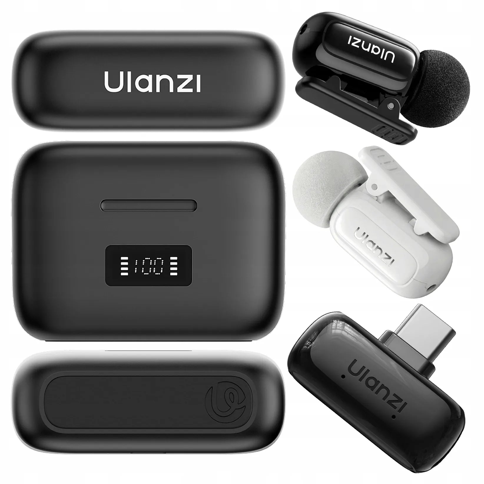 Belaidis atlapo mikrofonas Ulanzi A200 USB-C, skirtas Android ir iOS telefonams