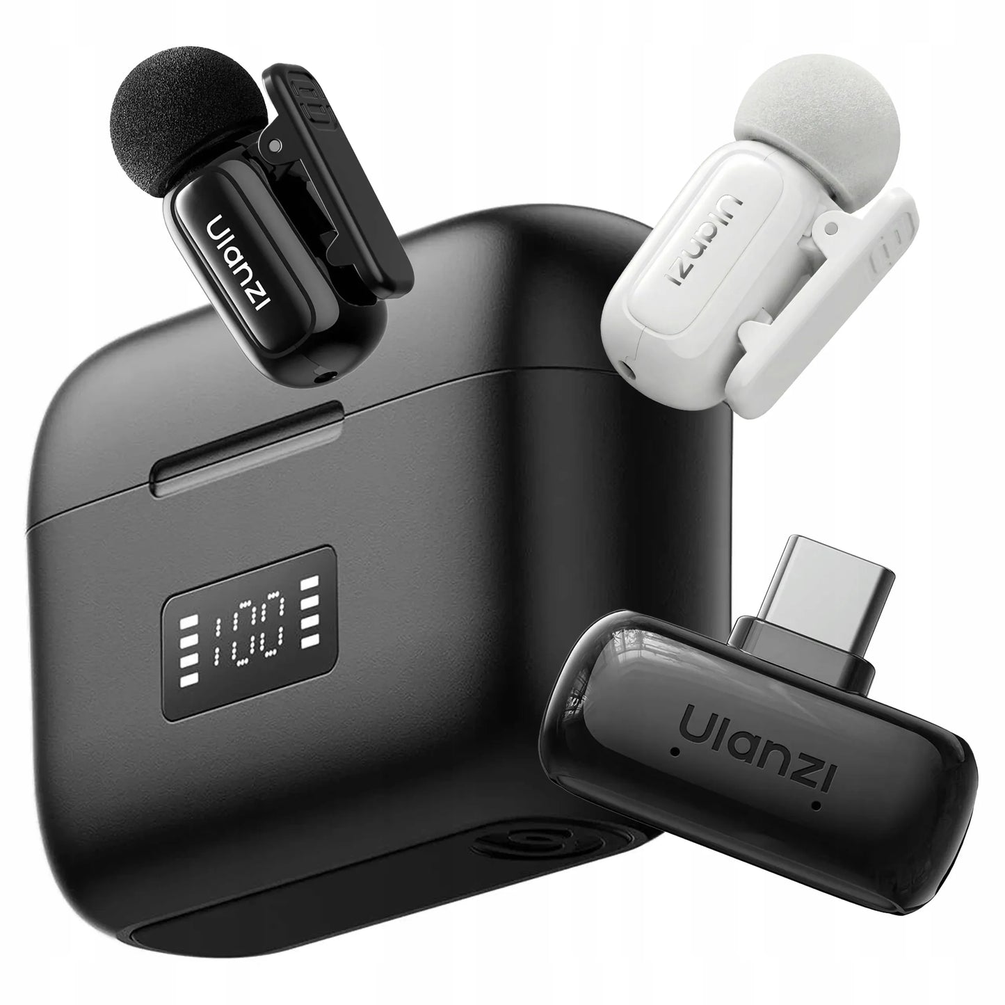 Belaidis atlapo mikrofonas Ulanzi A200 USB-C, skirtas Android ir iOS telefonams
