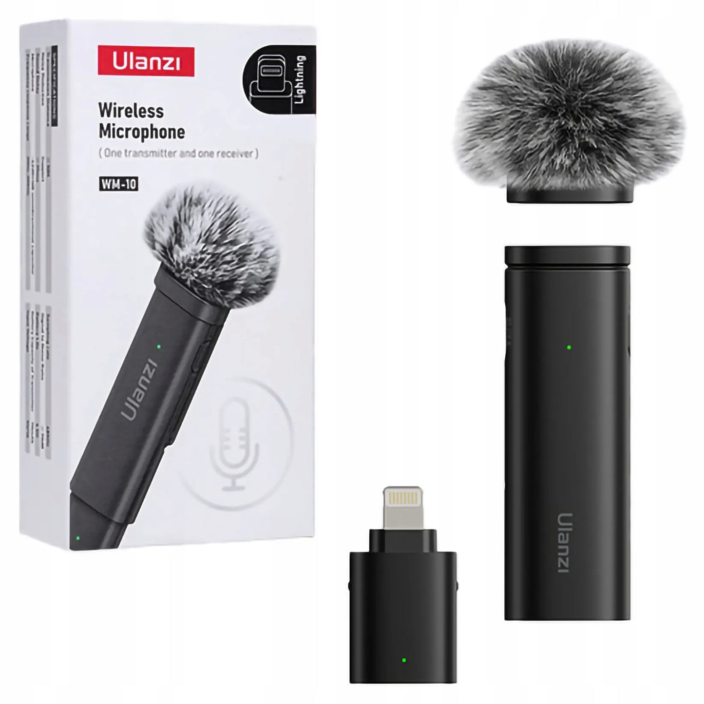 Belaidis atlapo mikrofonas Ulanzi WM-10, skirtas iPhone 14 13 12 BLUETOOTH