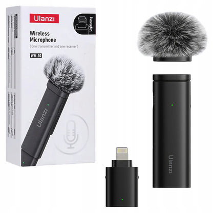Belaidis atlapo mikrofonas Ulanzi WM-10, skirtas iPhone 14 13 12 BLUETOOTH