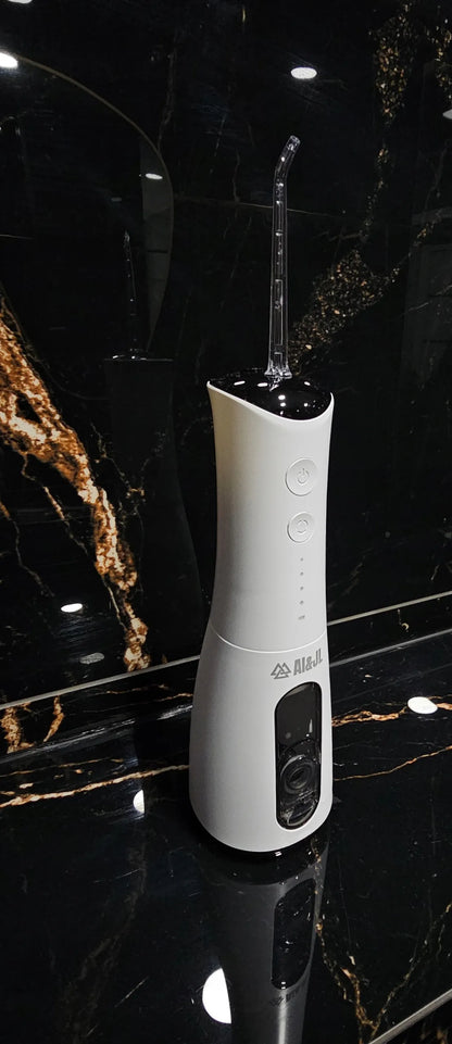 Belaidis dantų irigatorius AI&JL USB-C IPX7 su 5 antgaliais, 300 ml