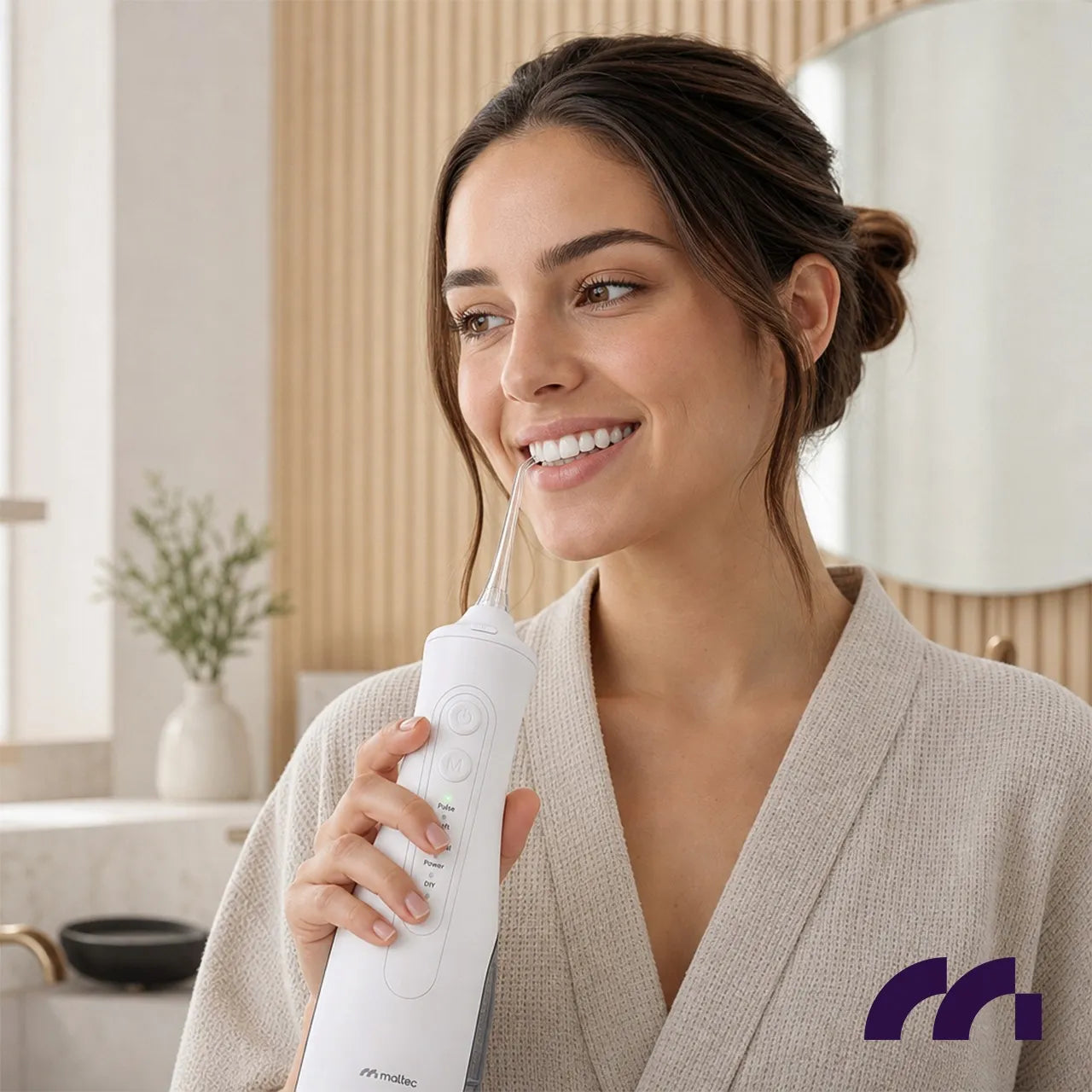 Belaidis dantų irigatorius MalTec Toothie X70 IPX7 300ml su dėklu