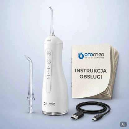 Belaidis dantų irigatorius „Oromed ORO-DENT CLEANER WHITE“, 4 režimai