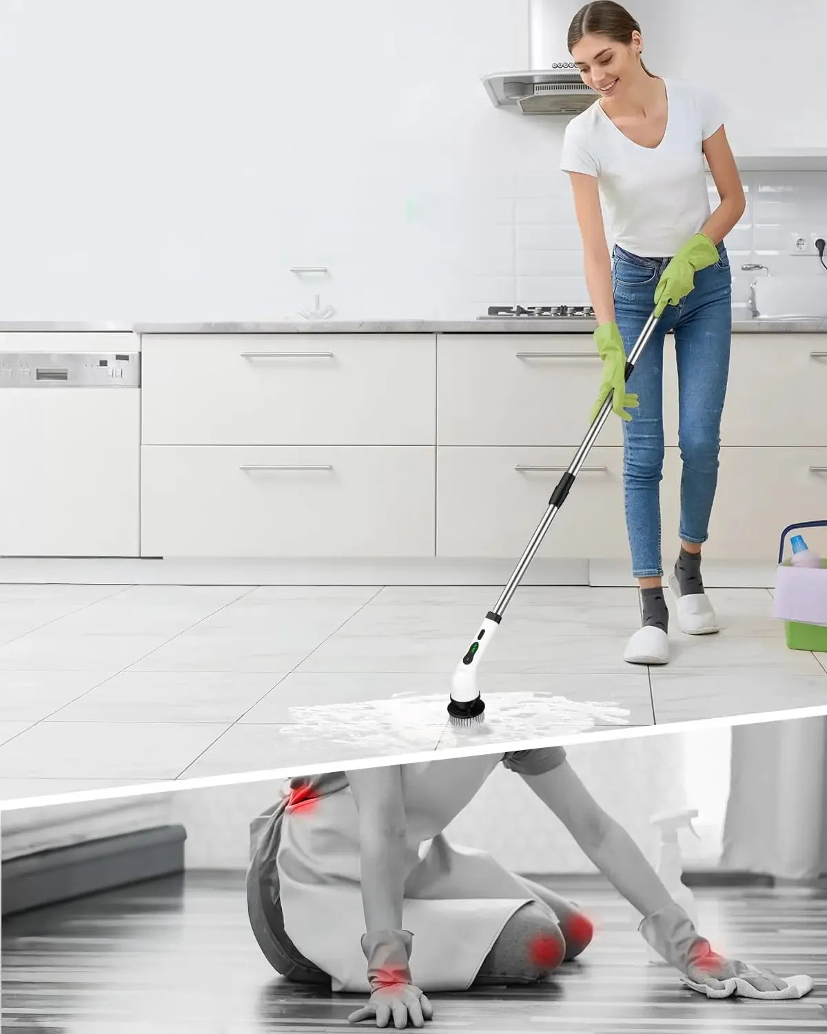 Belaidis elektrinis valymo šepetys BLOW 9in1