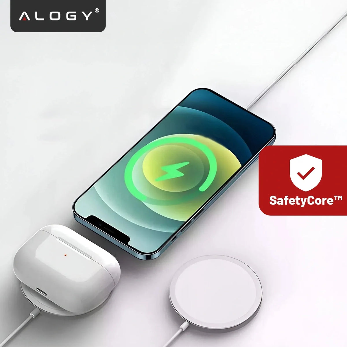 BELAIDIS INDUKCINIS QI MagSafe 15 W ĮKROVIKLIS TELEFONUI iPhone