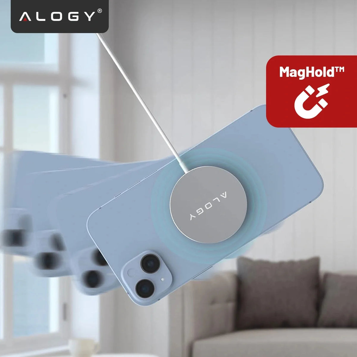 BELAIDIS INDUKCINIS QI MagSafe 15 W ĮKROVIKLIS TELEFONUI iPhone