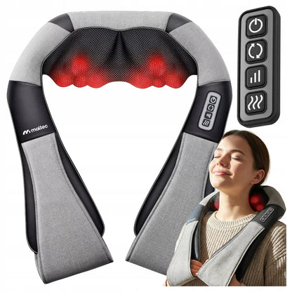 Belaidis kaklo, sprando ir nugaros masažuoklis su šildymo funkcija Maltec MAX-Comfy 2000