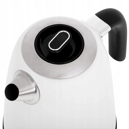 Belaidis metalinis elektrinis virdulys Adler AD1295 White, 1,7 l, 2200 W, su temperatūros reguliavimu