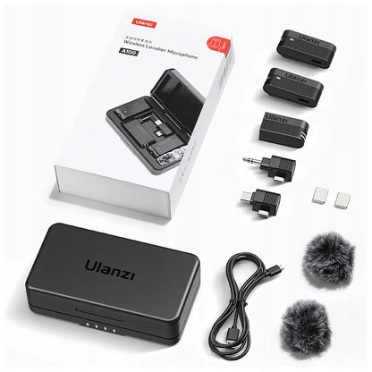 Belaidis mikrofonas ULANZI A100 USB-C minijack 3.5mm, skirtas iPhone 16 15 Pro