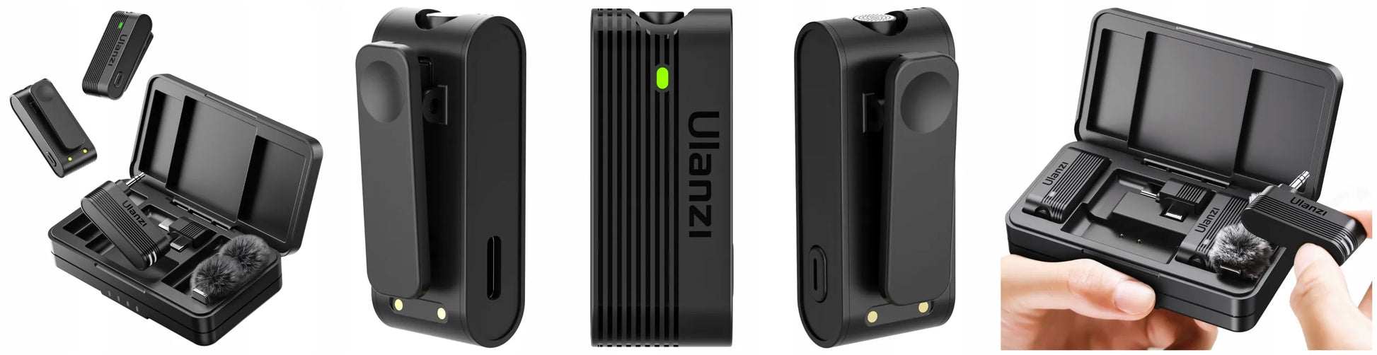 Belaidis mikrofonas ULANZI A100 USB-C minijack 3.5mm, skirtas iPhone 16 15 Pro