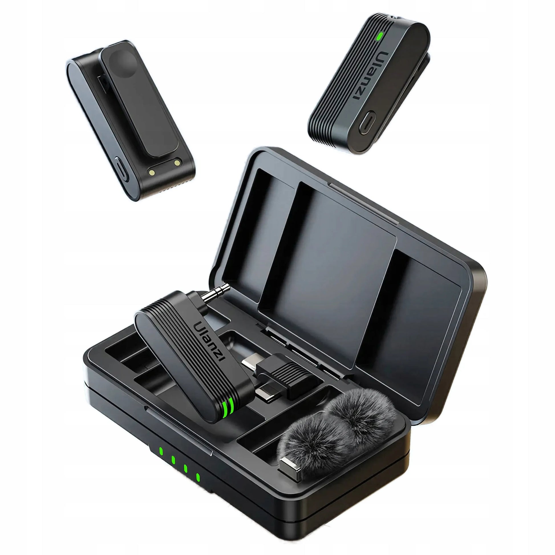 Belaidis mikrofonas ULANZI A100 USB-C minijack 3.5mm, skirtas iPhone 16 15 Pro