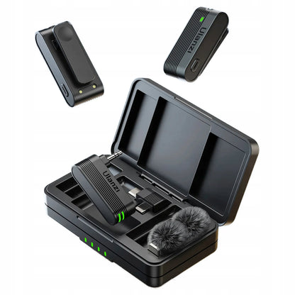 Belaidis mikrofonas ULANZI A100 USB-C minijack 3.5mm, skirtas iPhone 16 15 Pro