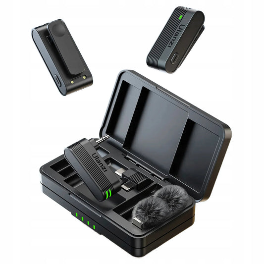 Belaidis mikrofonas ULANZI A100 USB-C minijack 3.5mm, skirtas iPhone 16 15 Pro
