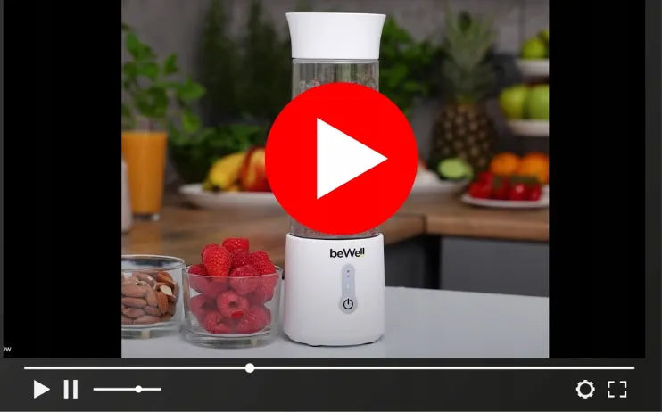 Belaidis nešiojamasis trintuvas beWell Plus, 500 ml, USB įkrovimas