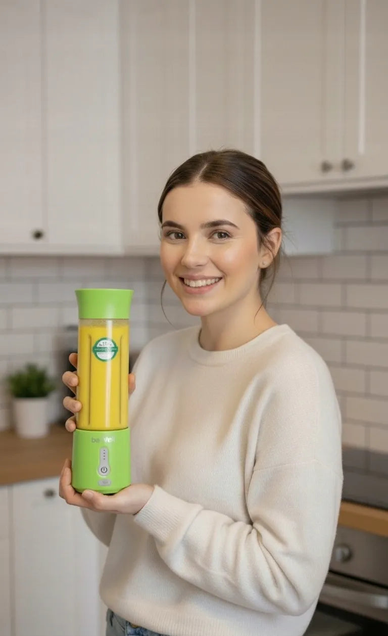 Belaidis nešiojamasis trintuvas beWell Plus, 500 ml, USB įkrovimas