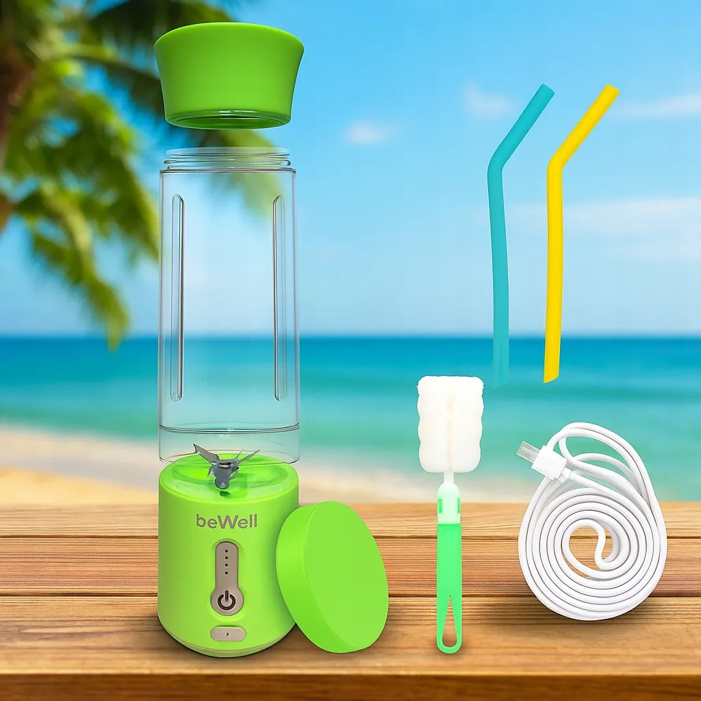 Belaidis nešiojamasis trintuvas beWell Plus, 500 ml, USB įkrovimas