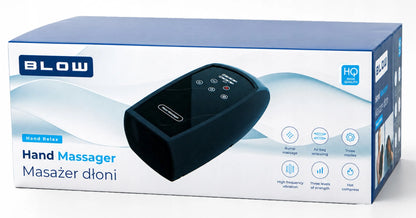 Belaidis plaštakų ir riešų masažuoklis BLOW su šildymu, akupresūra ir USB-C įkrovimu