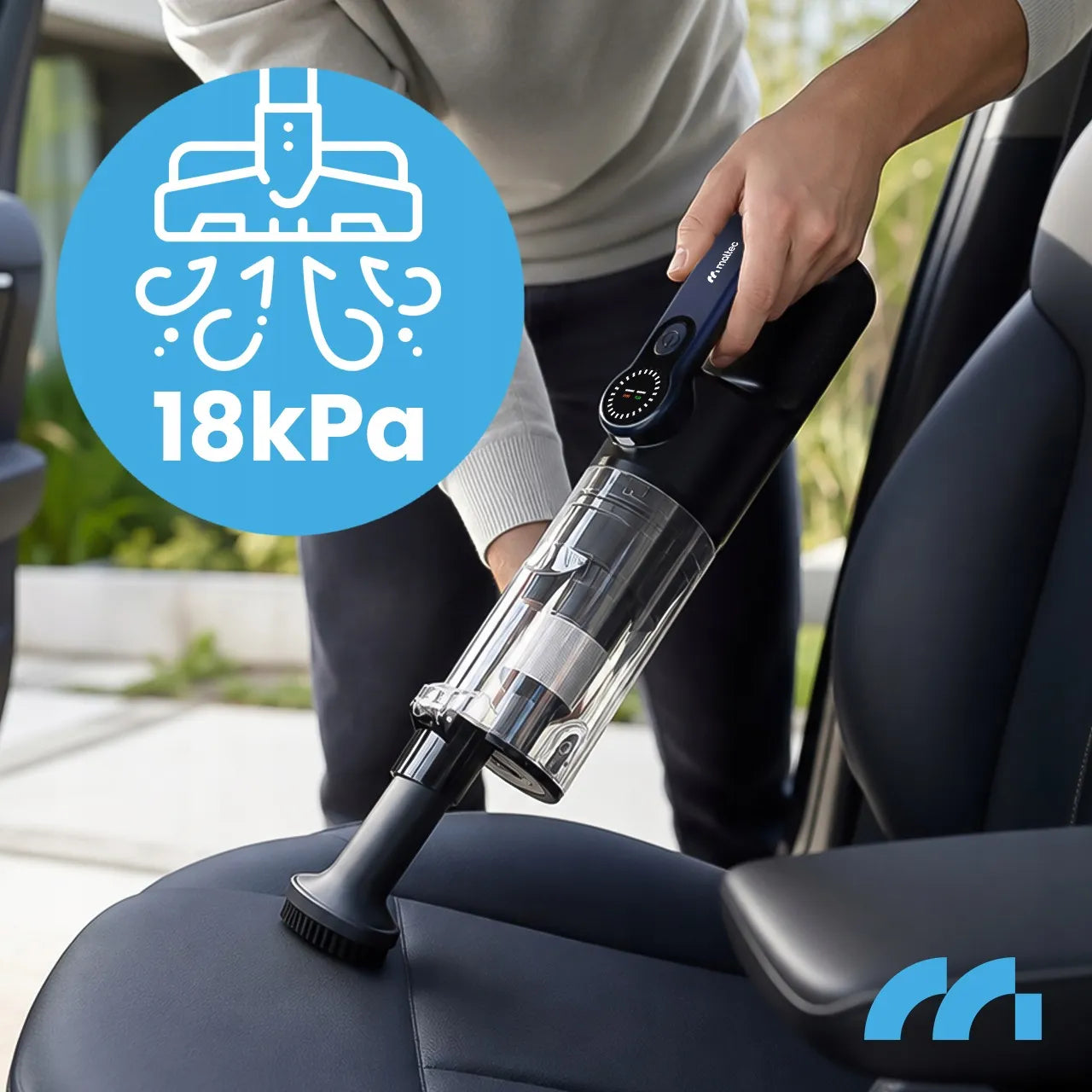 Belaidis rankinis dulkių siurblys automobilinis akumuliatorinis pūstuvas su priedais