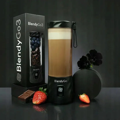 Belaidis trintuvas BlendyGo 3, juodas, USB
