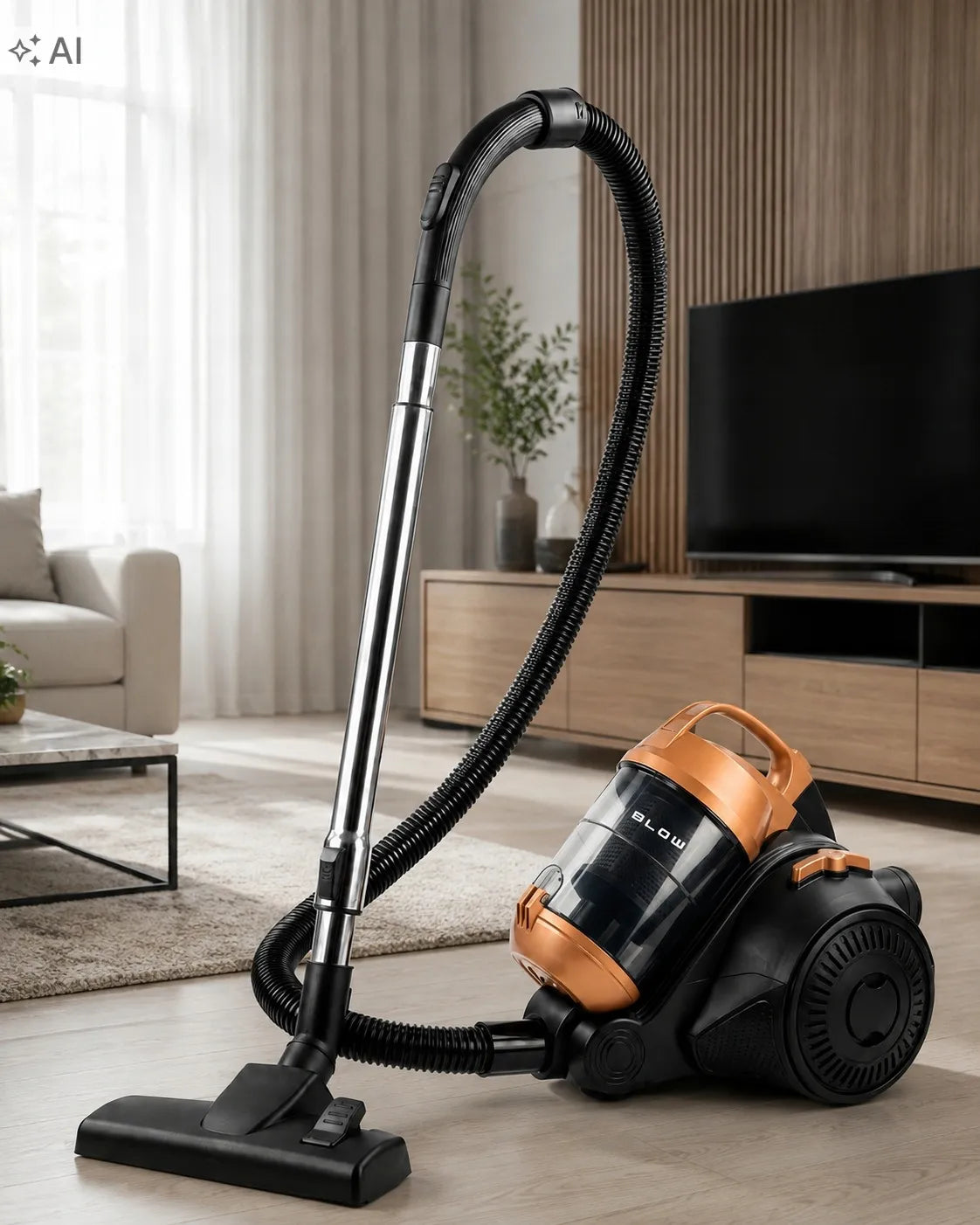 Bemaiklis cikloninis dulkių siurblys BLOW C600 HEPA 800W