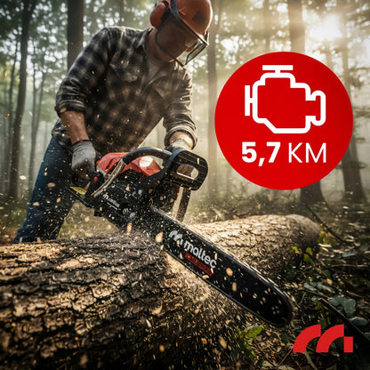 Benzininis grandininis pjūklas Maltec MasterCut5700W 5,7 AG su priedų rinkiniu