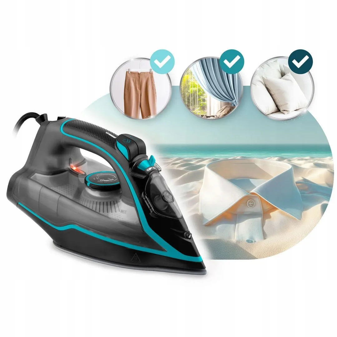 Berdsen BD-331 2600W garinis lygintuvas su keraminiu padu ir vertikaliu lyginimu