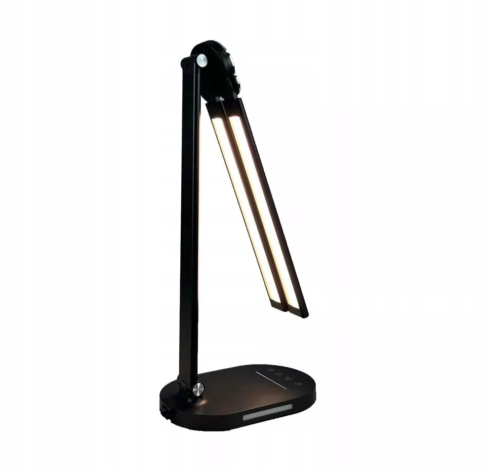 Berge dviguba LED stalo lempa, 8W, reguliuojamas ryškumas ir spalvos