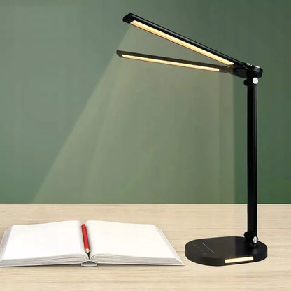 Berge dviguba LED stalo lempa, 8W, reguliuojamas ryškumas ir spalvos