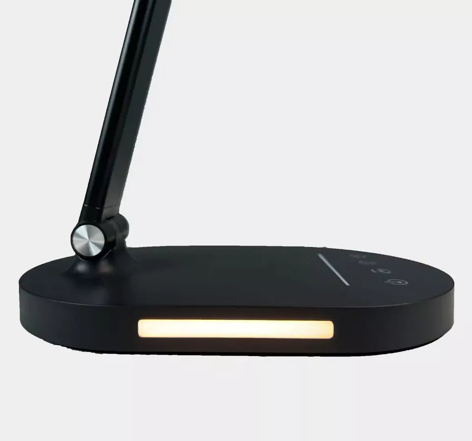 Berge dviguba LED stalo lempa, 8W, reguliuojamas ryškumas ir spalvos