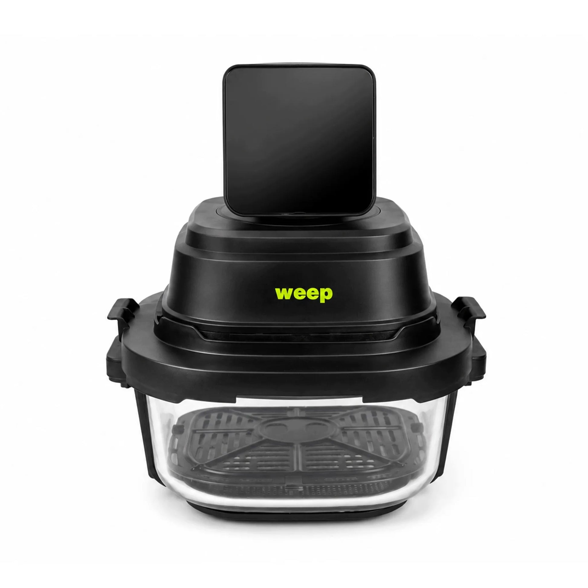 Beriebalė gruzdintuvė Airfryer AirGlass Smart 1500W, stikliniai dubenys 4L+1,5L