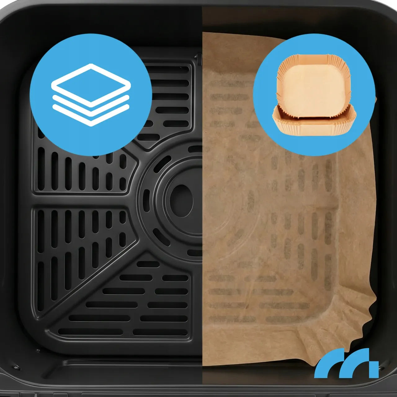 Beriebalė gruzdintuvė Maltec AirFryer 10L 2000W su stebėjimo langeliu ir kepimo padėklais