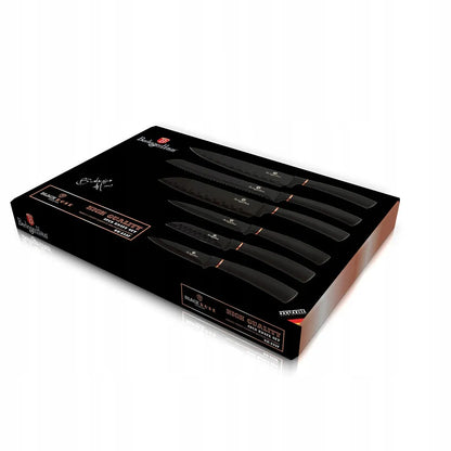 Berlinger Haus Black Rosegold 6 dalių peilių rinkinys BH-2337