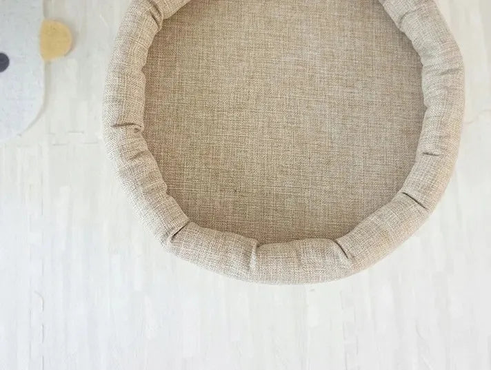 „BestHurt“ kačių draskyklė su guoliu ir sizalio virve, 45 cm, smėlio spalvos