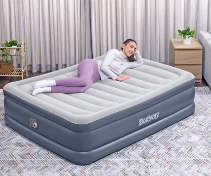 „Bestway“ 6713I dvivietis pripučiamas čiužinys su elektriniu siurbliu, 209 × 152 × 51 cm