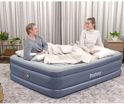 „Bestway“ 6713I dvivietis pripučiamas čiužinys su elektriniu siurbliu, 209 × 152 × 51 cm